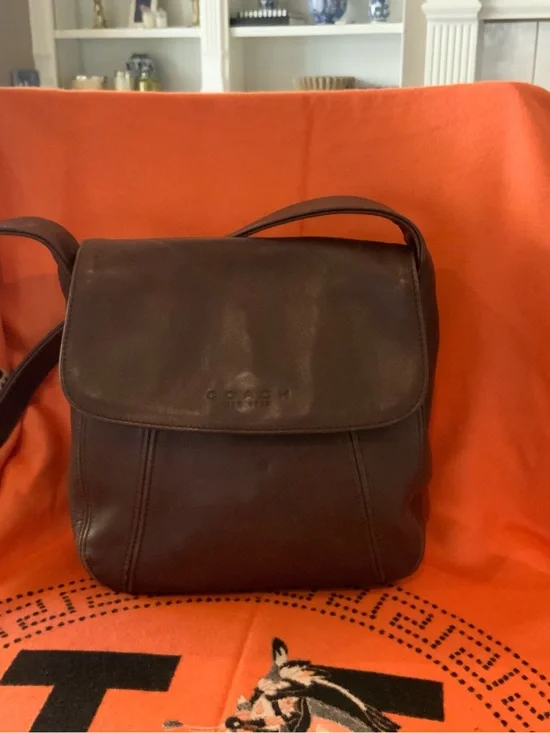 Coach Lexington  Dark Brown Leather Crossbody Bag