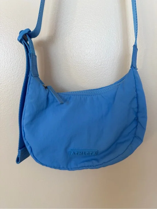 ATHLETA All About Mini Crescent Bag in Cornflower