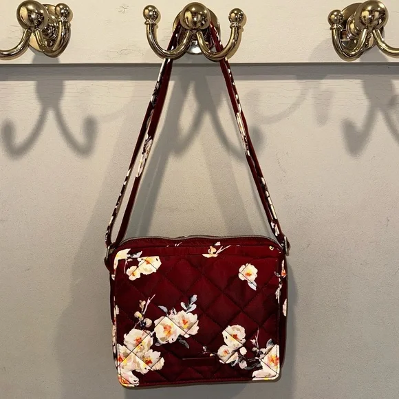 Vera Bradley Blooms & Branches Medium Hipster Crossbody Bag in Performance Twill