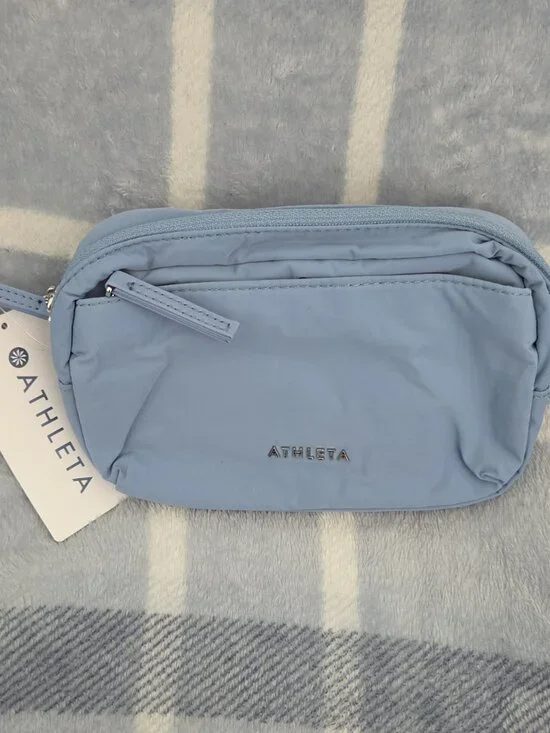 Athleta, All About Crossbody Belt Bag Color, Coastal Blue, NWT