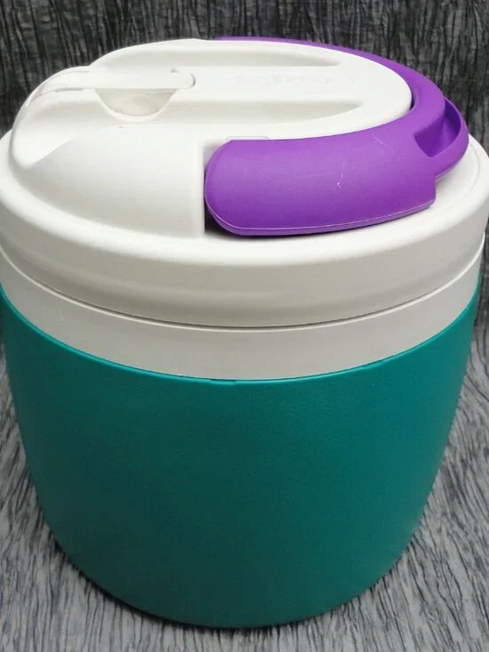 Vtg IGLOO Elite 1 gallon Water Cooler Dog K9 Training Drinking Teal Purple USA