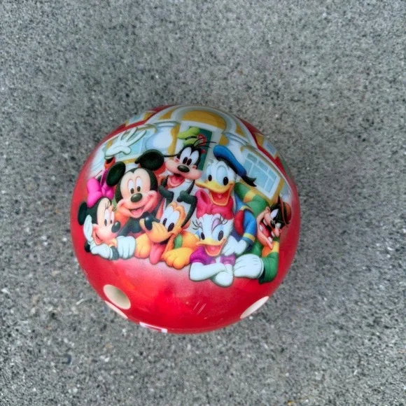 Disney Mickey and Friends Viz-A-Ball Bowling Ball 14lb w/Case Made in USA