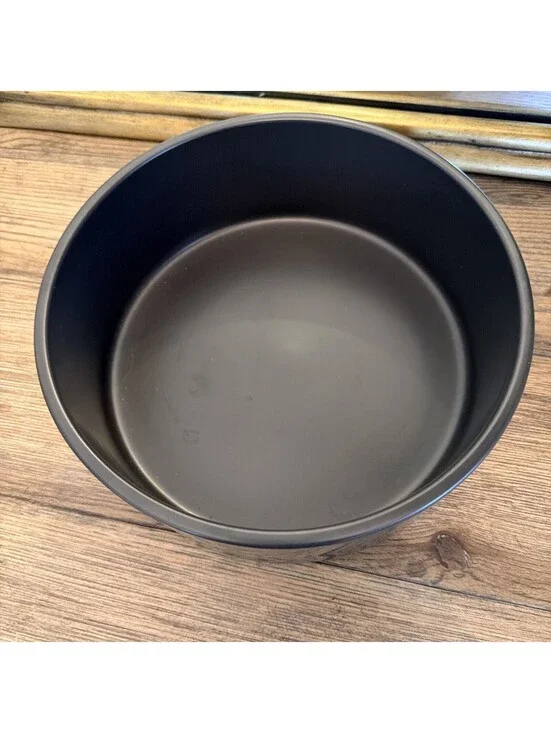 Pottery Barn Mason Pet Dog Bowl Charcoal Blue Stoneware Large 9