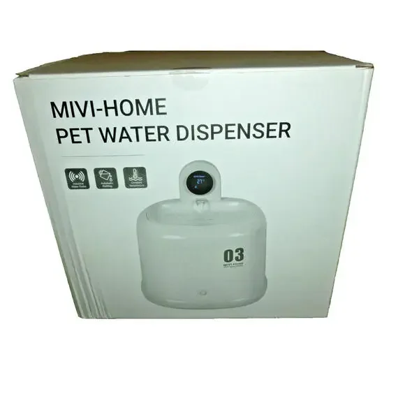 MIVI NEW Pet Cat Dog Water Electric Fountain Automatic Drinking Dispenser Bowl‎