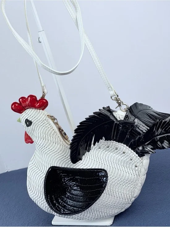 Betsey Johnson Collectors Grail Wing Man Rooster Bag 2017 limited release