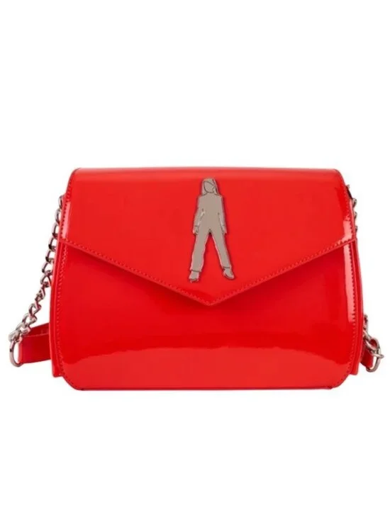 Loungefly Britney Spears Oops I Did It Again Red Patent Crossbody Bag NWT