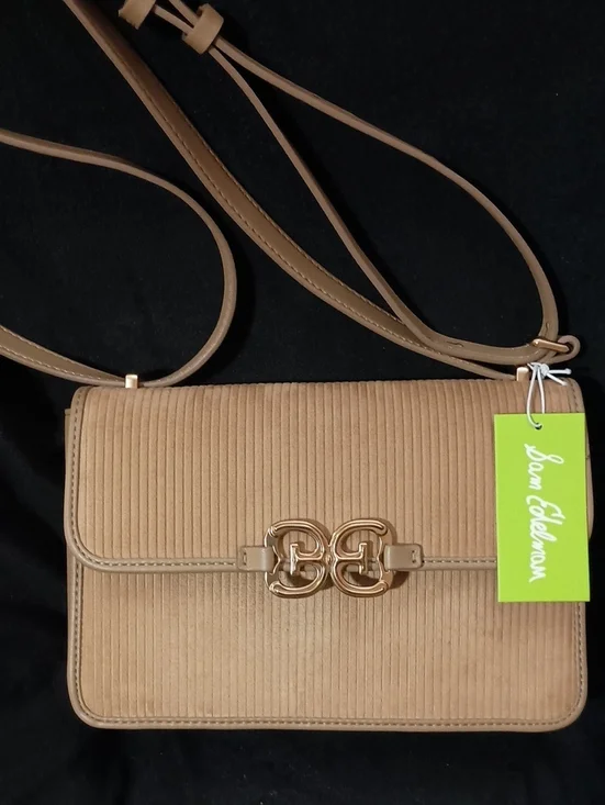 NWT Sam Edelman Crossbody/Over-the-Shoulder Handbag Lt.Brown Corderoy Long Strap