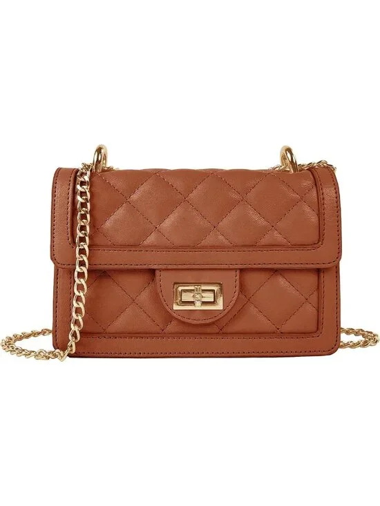 Trendy Mini Quilted Crossbody Bag, Stylish Shoulder Purse & Phone Wallet for