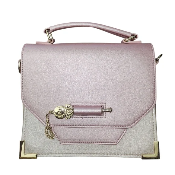 LOUNGEFLY SAILOR MOON Scepter Latch Pink Crossbody Handbag satchel