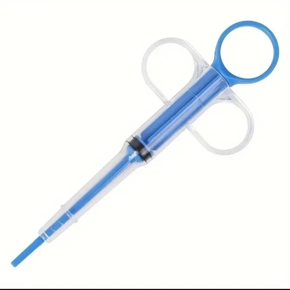 Animal Feeding Kit/Pill Shooter For Animal's Medication‎ Blue NWT