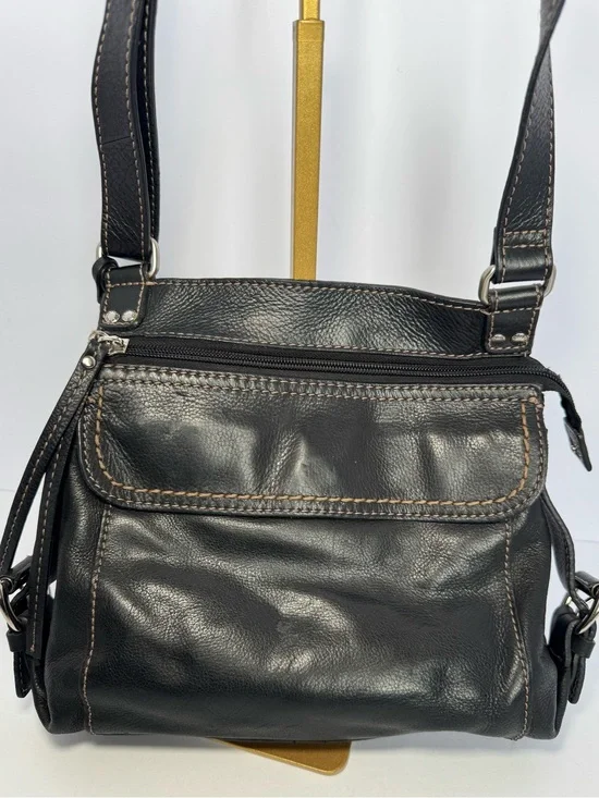 Fossil black leather purse