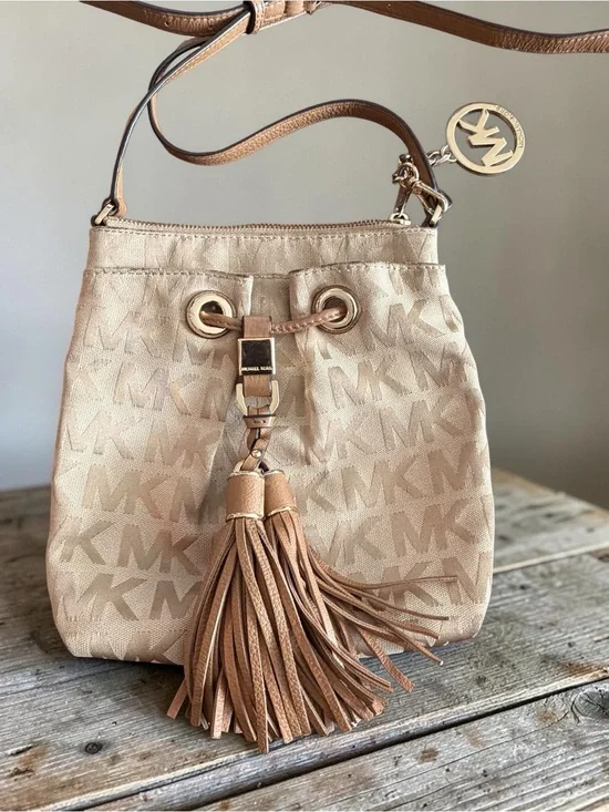 Michael Kors Camden Tassel Drawstring Crossbody Bag