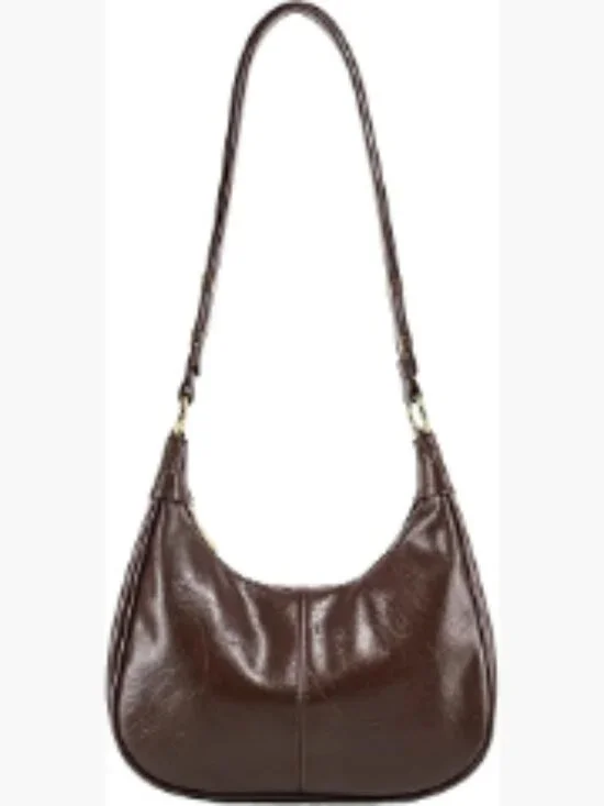 Small Hobo Bag Women Crescent Shoulder Purse Faux Leather Crossbody Handbag