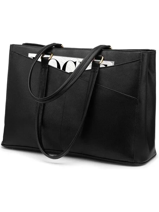 Stylish Waterproof Laptop Tote Bag for Women - Fits 15.6
