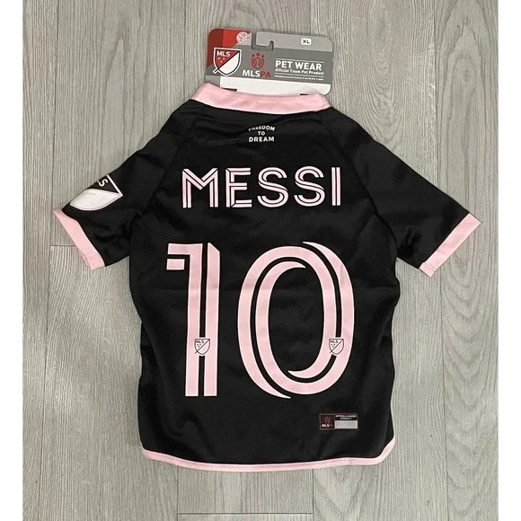 NEW‎ Official MLS Pet Jersey MESSI 10 Club Internacional Del Fultbol Miami - XL