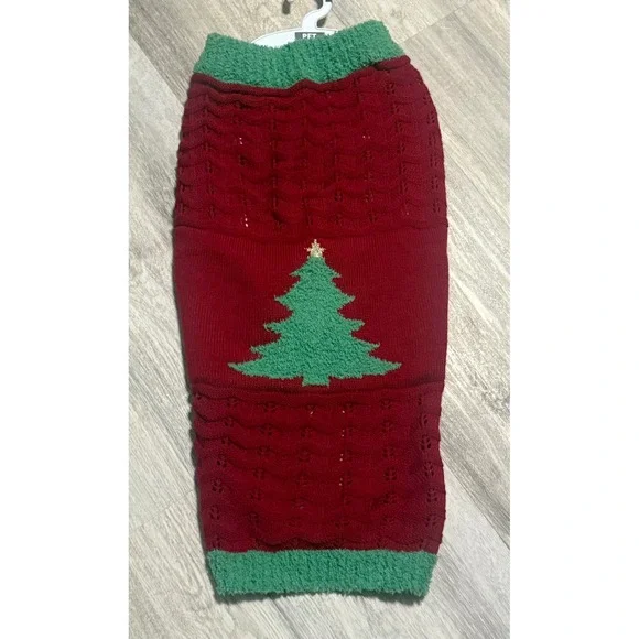 Pet Spirit Red Christmas‎ Tree Dog Sweater XL Holiday Festive