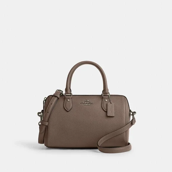 Coach Outlet Rowan Satchel Bag Gunmetal Dark Stone