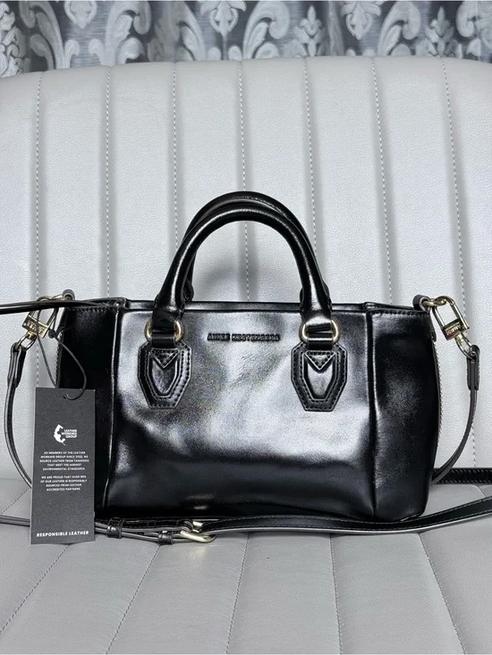 Aimee Kestenberg Leather Satchel with Detachable Crossbody Strap