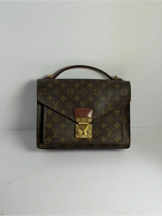Vintage Louis Vuitton Monceau 28 Monogram Canvas Handbag