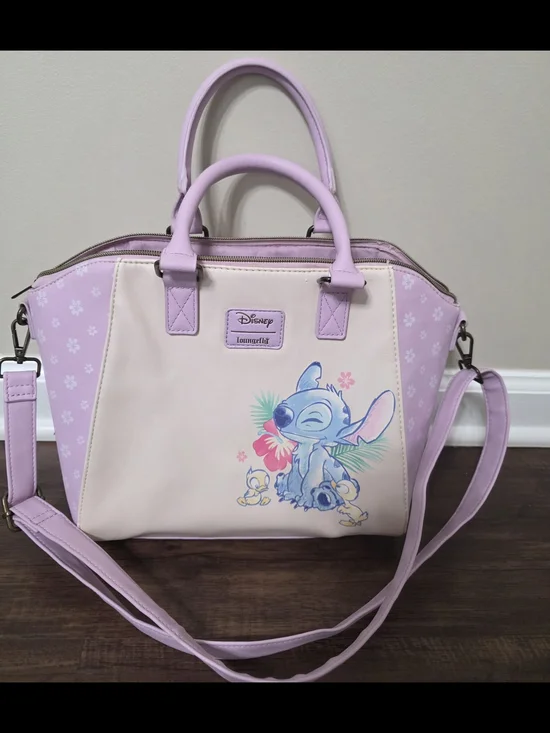 Disney Lilo & Stitch Lavender Satchel Bag