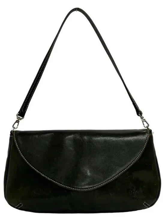ALBERO Dark Green Leather Handbag