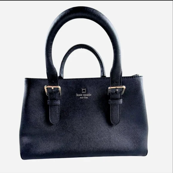 Kate‎ Spade New York Cove Street Provence black leather satchel shoulder
