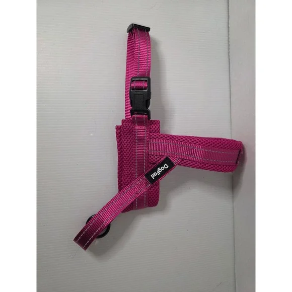 DogFad Pink Dog Harness Small Adjustable Mesh Reflective‎