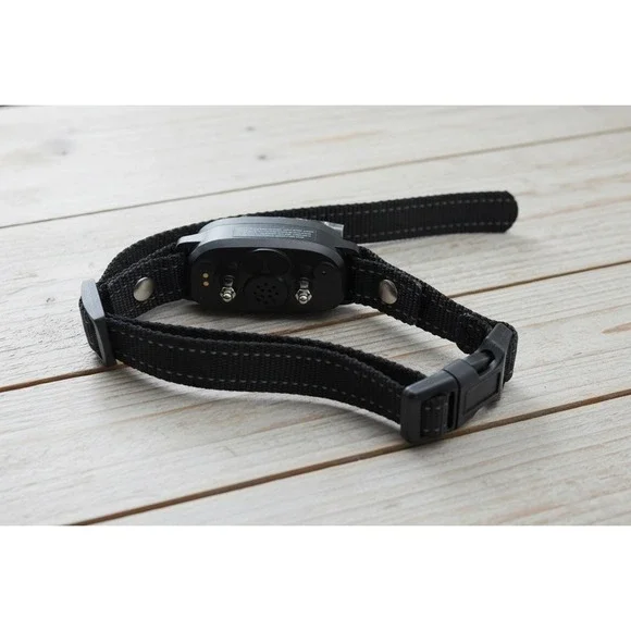 FAFAFROG Smart Dog Bark Control Collar Rechargeable Black Reflective Strap