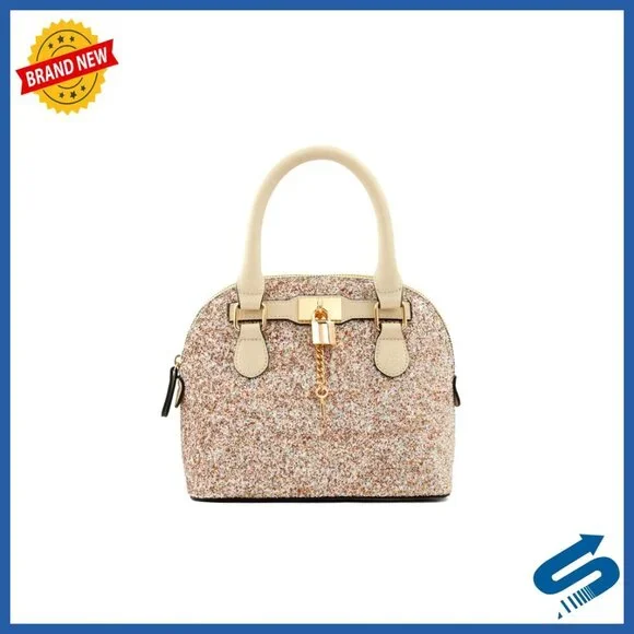 Small Dome Satchel Handbag, Synthetic, Compact Day to Night Bag