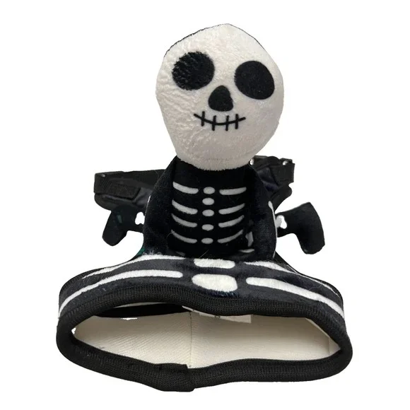 FUZZYARD - NWOT  Skeleton Pet Costume - HALLOWEEN Comfy DOG HARNESS sz S