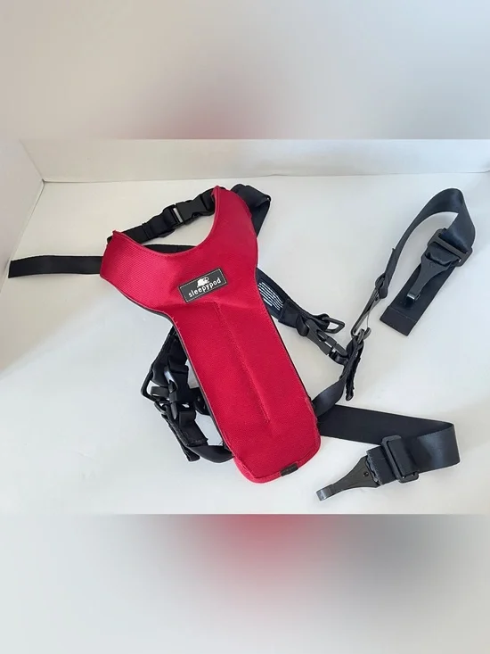 Sleepypod Clickit Utility 3 Point Dog Safety Travel Harness - Red/Medium