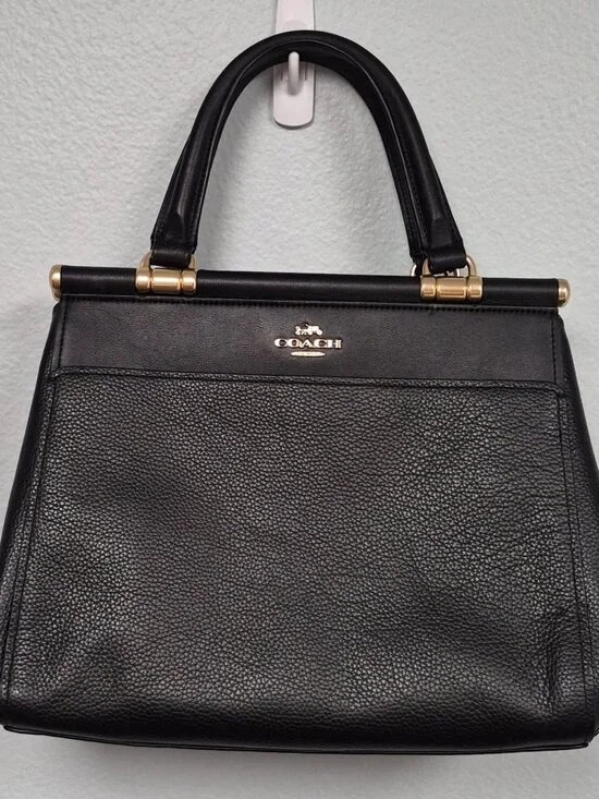 COACH BLACK GRACE SATCHEL - Strap Missing