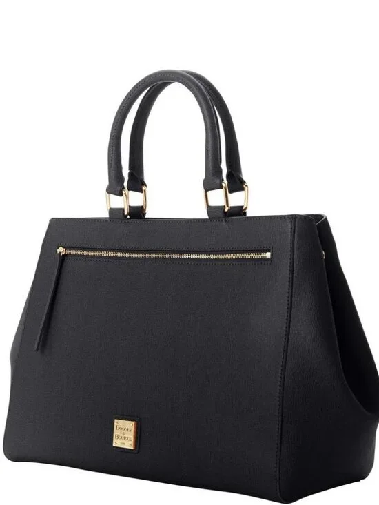Dooney & Bourke Saffiano Zip Satchel Handbag