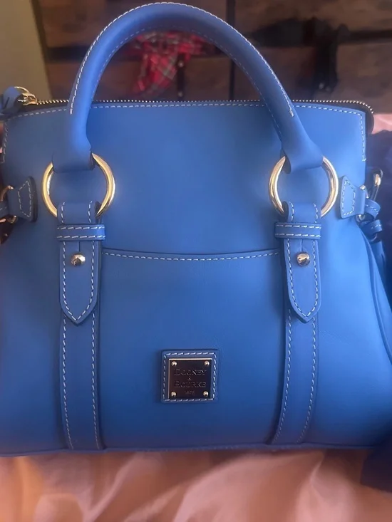 Dooney & Burk Blue Penrose Satchel Purse