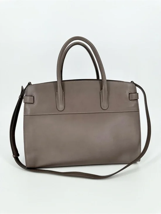Cuyana Work Satchel in Clay Smooth Leather