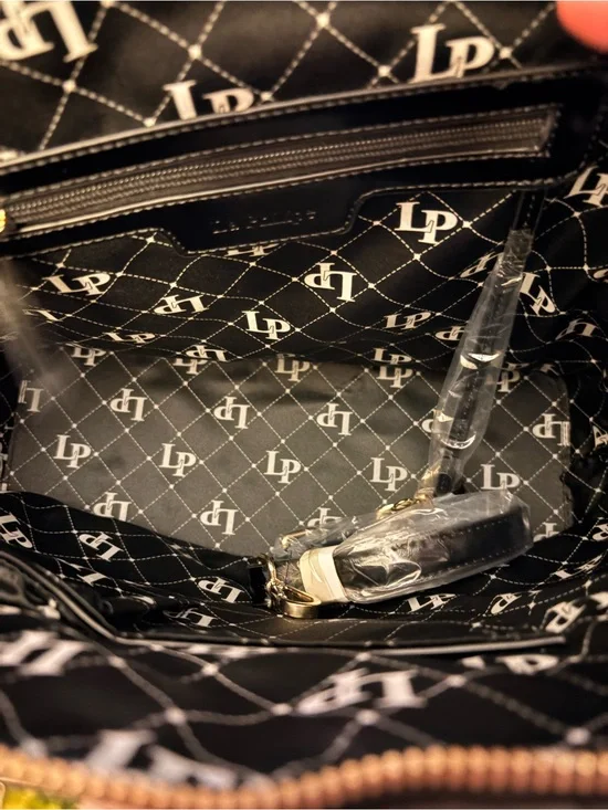 La Philipe Lip-Graphic Dome Satchel