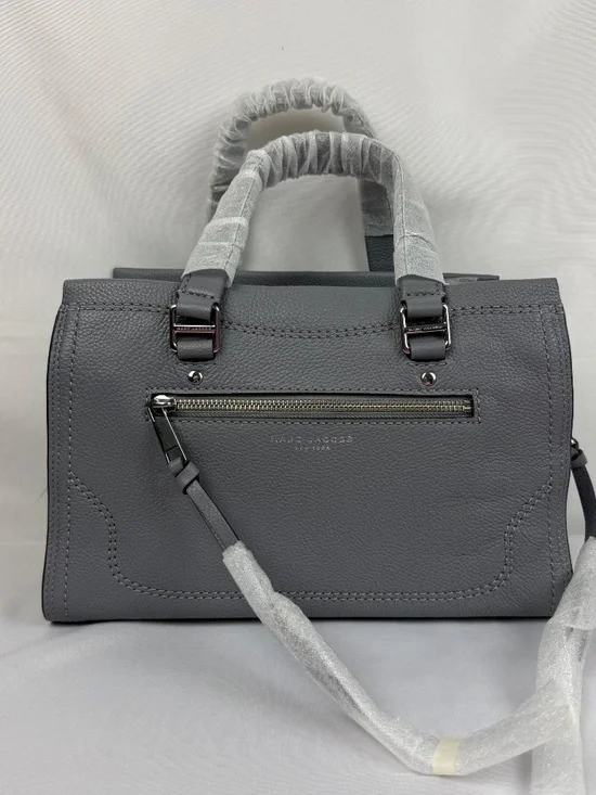 MARC JACOBS Pebble Leather Medium Convertible Crossbody Alien Grey M0015021 NWT