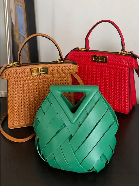 3 BAG BUNDLE /Verano Hill– Green, Tan & Red
