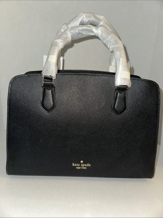 kate spade Black Leather Top-Handle Satchel