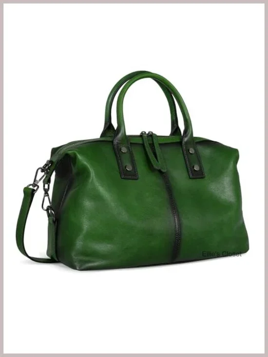 Genuine Leather Satchel Handbag Women Shoulder Crossbody Hobo Tote