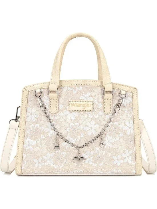 Elegant Lace Tote Bag for Women | Medium Crossbody Satchel Handbag | Wedding