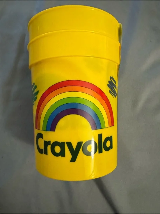 Crayola Yellow Rainbow Party Cup with Multicolor Arc
