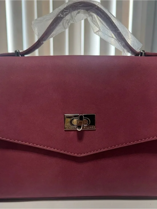 Vanessa Williams Plum Top-Handle Satchel