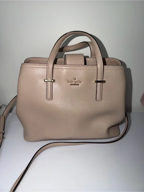 Kate Spade Patterson Drive Evangeline Sling Handbag Convertible Leather Rose