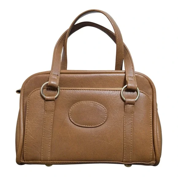 Ambassador Design Satchel Bag Women's Medium Brown Organizer Vintage Excellent