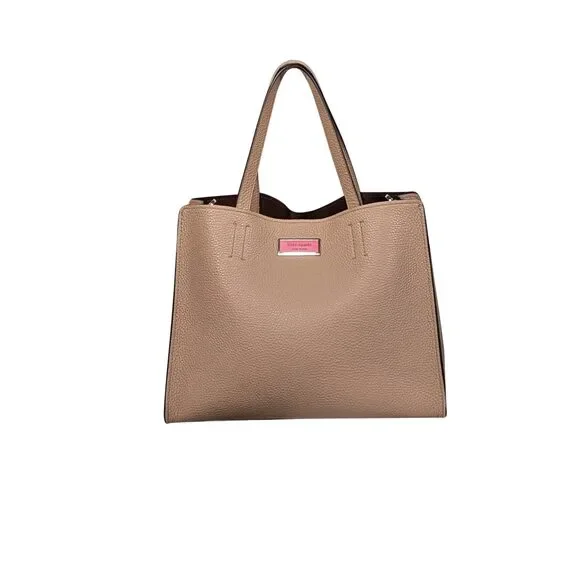 Kate Spade - Deep Beige Small Satchel Bag w/ Pouch