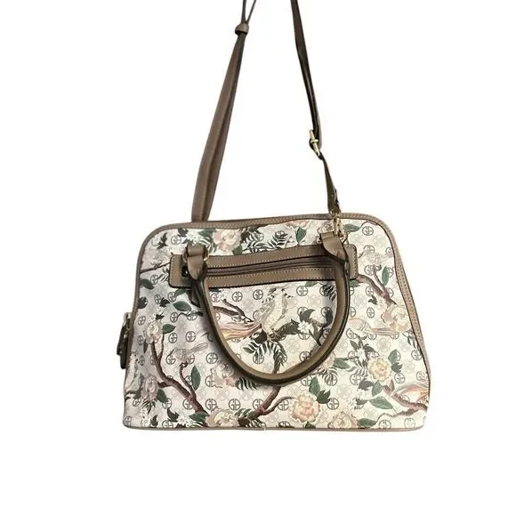 Giani Bernini‎ Women's Floral Dome Satchel Bag Neutral Design