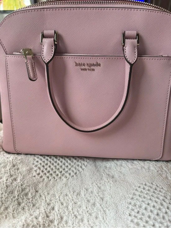 kate spade Pink Saffiano Leather Satchel