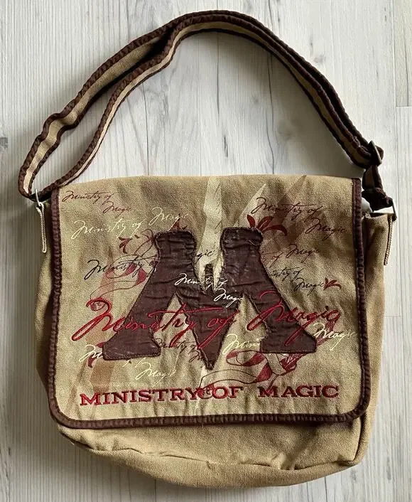 Universal Studios Harry Potter Ministry of Magic Brown Canvas Messenger Bag