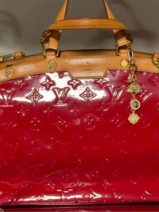 Louis Vuitton Vernis Brea MM Red Pomme D’Amour COA
